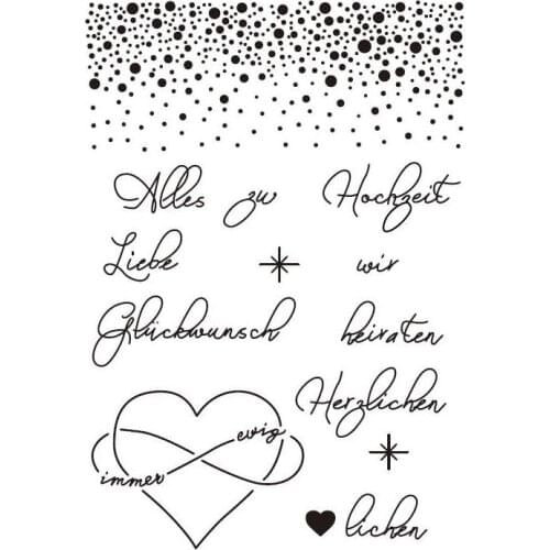 Love Clear Stamps Scrapbook Paper Craft Clear stamp scrapbooking X0072