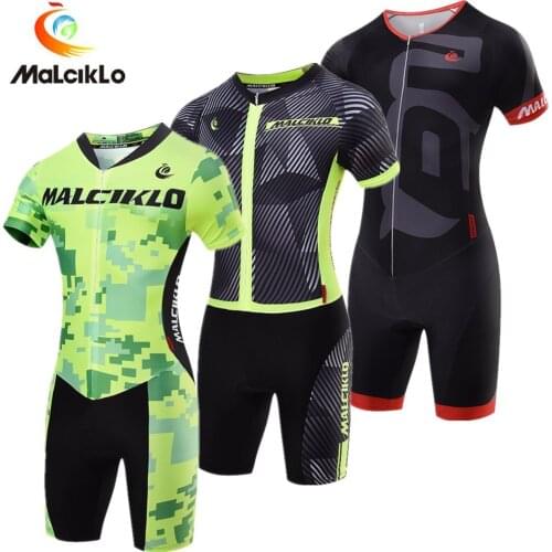 Malciklo Hot Sale Men Cycling Sets Ropa Ciclismo Pro Cycling Jerseys Bike Clothing Jumpsuit Skinsuit Bike Triathlon Sport Suit