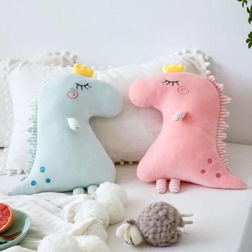 Cute Dinosaur Plush Stuffed Toy Soft Doll Hug Pillow Baby Kids Home Decor Christmas Birthday Gift For Children Girls