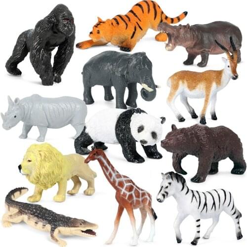 Models Enlightenment Toys Furnishings Childrens Gifts Wild Animals Panda,Lion Knowledge Science Home Entertainment
