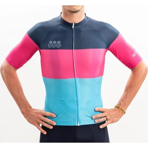 Tres Pinas 2020 mens cycling jersey summer short-sleeved quick-drying breathable spandex fabric production camisa ciclismo