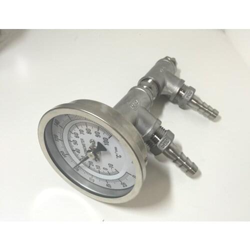 Stainless in-line Oxygenation Assembly, Kegging Homebrew, 2.0 Micron Oxygenation Stone, 1.2"MPT X 1/2"Barb Fittings