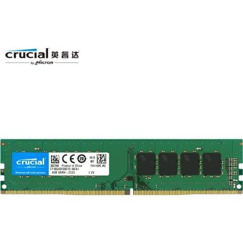 Crucial Original RAM DDR4 4GB 8GB 16 GB DDR4 2133HMZ 2400HMZ 2666MHz PC4-19200 288-Pin For desktop memory