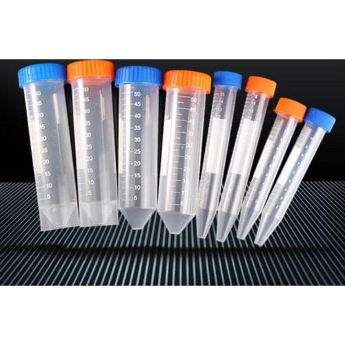 Plastic centrifuge tube ep tube pcr tube 1.5ml 2ml 5ml 7ml 10ml 50ml with scale