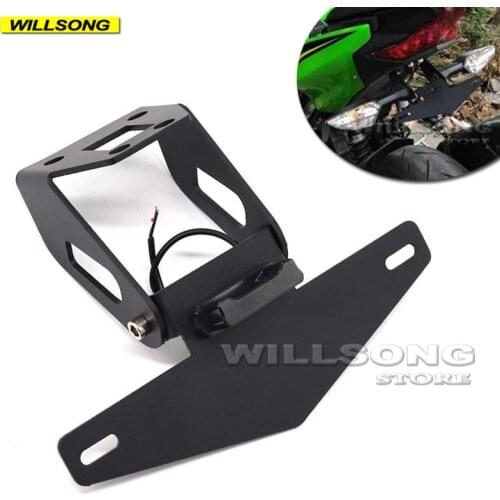 Registration License Number Plate Holder Frame Tail Tidy Fender Bracket For KAWASAKI Z400 NINJA 250/400 Motorcycle Accessories