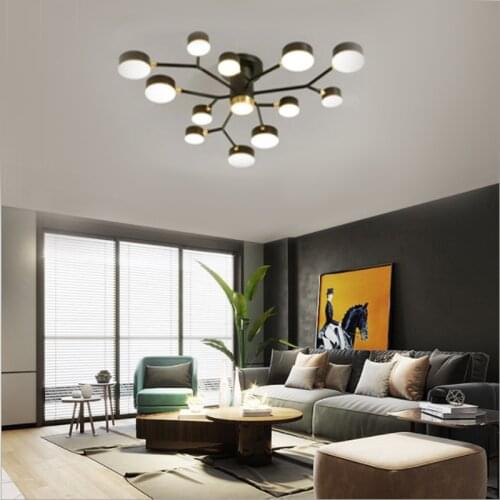 The new bifurcated chandelier LED bedroom lighting living room ceiling lamp childrens room lamp study lamp direct sales