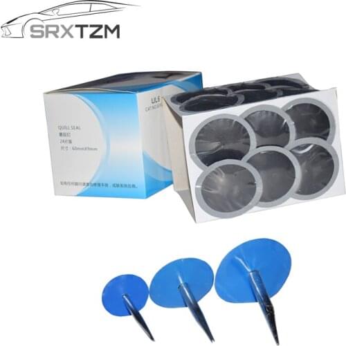 SRXTZM 24 pcs/lot 4mm 6mm 9mm Steel Needle Car Tire Cold Film Mushroom Nail Repair Film Wheel Repair Parts Universal Accessories