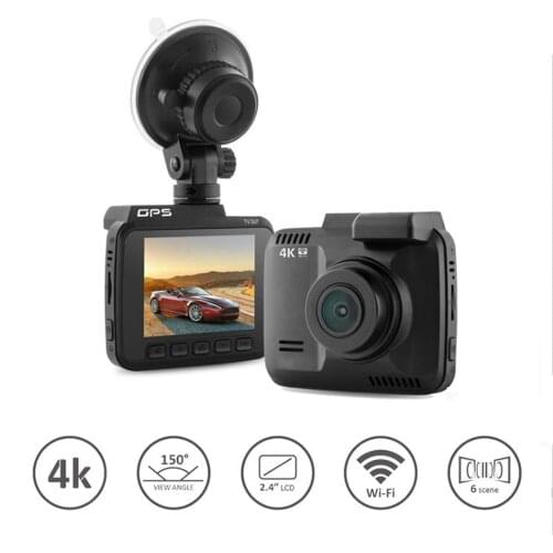 Wifi Car DVR camera DVR Recorder Dash Cam G-sensor 2.4" Novatek 96660 Camera Built in GPS Camcorder 4K 2880x2160P