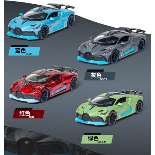 1:32 Diecast Car Model racing sport DIVO Metal Toy Wheels Pull Back Car Sound Light Collection Kids Gifts Educational Toys