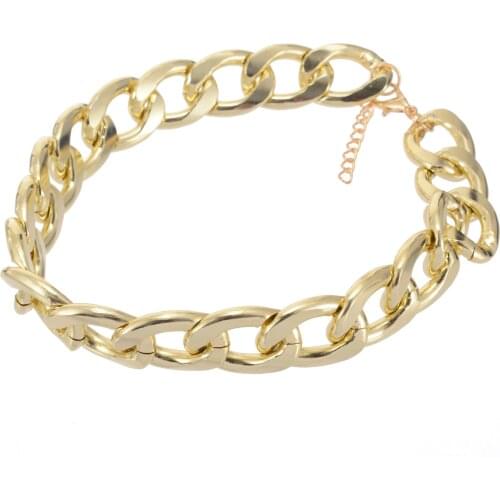 36cm Adjustable Chain Mini Dog Chain Necklace Cat Fashion Golden Collar Chain for Small Pet Accessories