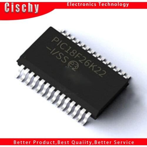10pcs/lot PIC18F26K22-I/SS PIC18F26K22 SSOP-28 Low-, High- Microcontrollers IC In Stock