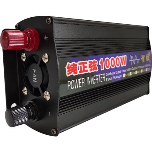 1000w Pure Sine Wave Inverter Smart Power Inverter Single Digital Display Car Inverter Conversion Booster