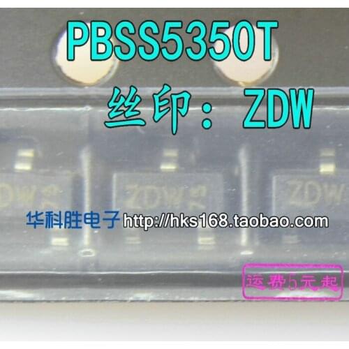 5pcs PBSS5350T ZDW PBSS4350T ZCW SOT-23
