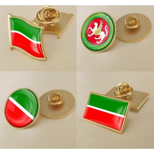 Coat of arms of Tatarstan Flag Lapel Pins/Broochs/Badges