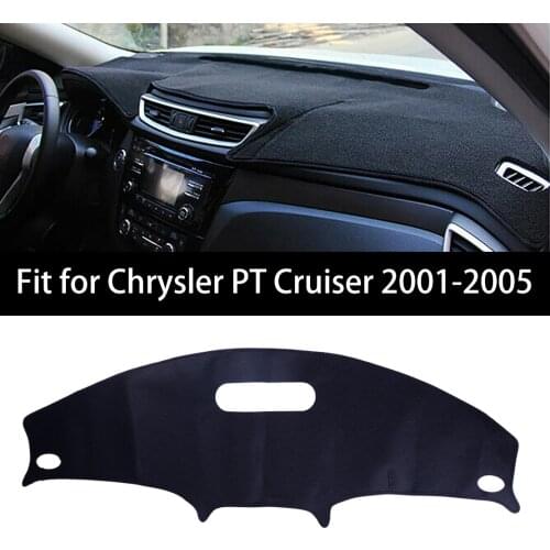 Black Felt Fabric Anti-Slip Dashboard Dash Cover Mat Sun Visors Car Fit For Chrysler PT Cruiser 2001 2002 2003 2004 2005
