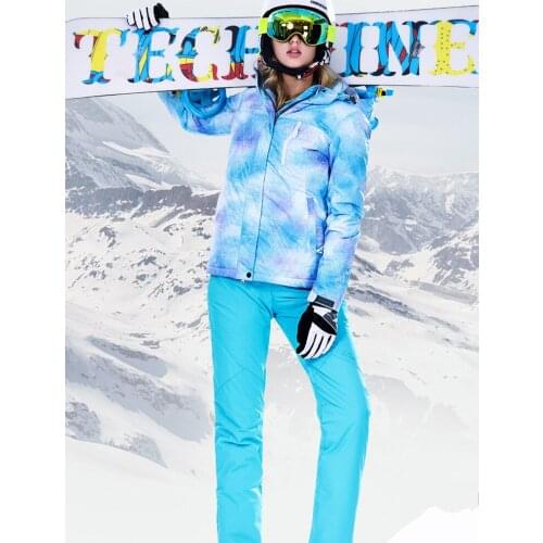 Winter Suit Women Ski Suit Women Winter Jacket Snowboard Jacket Female Snow Pants Skiing Sport Suit Waterproof Snowboarding Ski