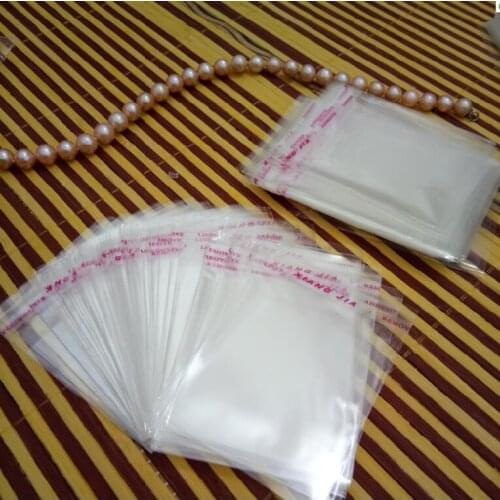 Hot Sale 500pcs 14 kinds size OPP Transparent Jewelry package Bag Self Adhesive Seal Plastic Bags Clear Cellophane Bag Gift Bags