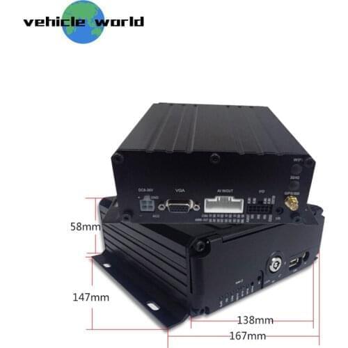 H.264 2.0MP AHD 1080P 4Ch SD Card HDD Vehicle Car Taxi Trailer Truck School Bus GPS Mobile DVR