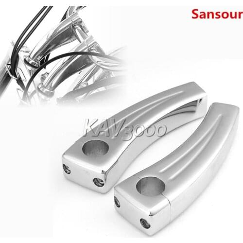 3.5" 4.5" 5" Chrome Motorcycle Cruiser Handlebar Pullback Risers For Honda for Harley for Kawasaki for Yamaha for Suzuki