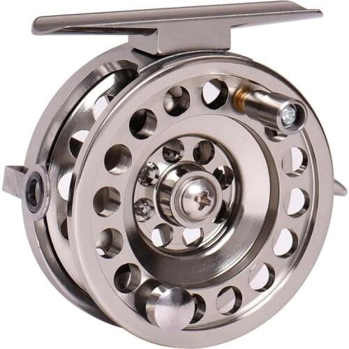 Metal Aluminum Alloy Fly Fishing Reel for Lake Saltwater Baits Casting Tackle Winter Ice Fishing Reels 1:1 Fish Cast Drum Wheel
