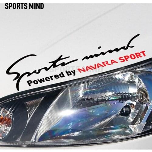2 Pieces Sports Mind On Car Lamp Eyebrow Car Covers Sticker Decal Car Styling For nissan navara d40 np30 exterior accessories