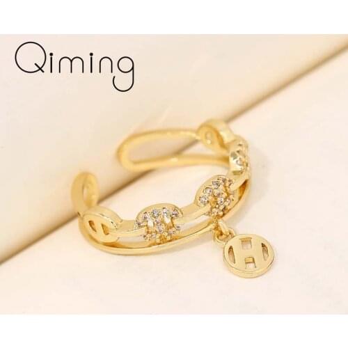 New Exquisite Knuckle Geometric Rings For Women Minimalist Jewelry Adjustable Open Ring Female Birthday Gifts