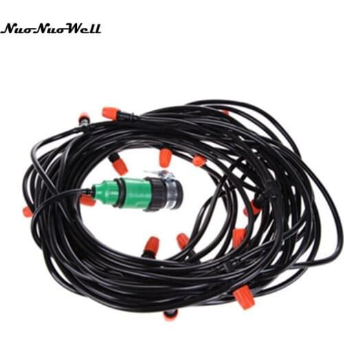 Nuonuowell DIY Adjustable Sprinkler Micro Drip Irrigation System Plant Potted Self Watering 10M Kit Gard Home Garden Yard
