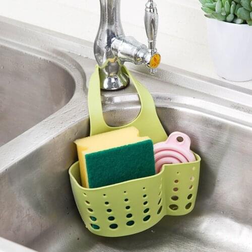 Portable Home Kitchen Hanging Drain Bag Basket Bath Storage Tool Sink Holder Soap Holder Bathroom