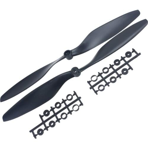 F01979 1Pair 10x4.5" 1045 1045R CW CCW Propeller Plastic Props Black for DJI F450 500 F550 FPV Multi-Copter RC QuadCopter Drone