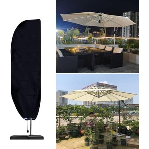 Parasol Dust Cover Waterproof UV Protection Umbrella Cover Patio Garden Restaurant Shield Cantilever Oxford Cloth Rain Cover