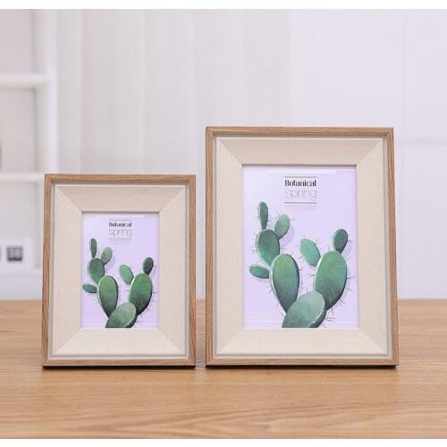 Nordic Wooden Photo Frame Desktop Simple Picture Frames for Bedroom Table Home Decor Crafts Gift Creative Photo Frames 7/8/10in