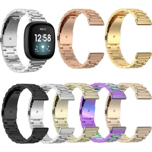 Stainless Steel Straps For Fitbit Versa 3 Sense Smart Bands Replacement Sport Watchband