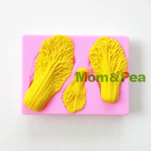 Mom&Pea 0797 Free Shipping Chinese Cabbage Shaped Silicone Mold Cake Decoration Fondant Cake 3D Mold Food Grade