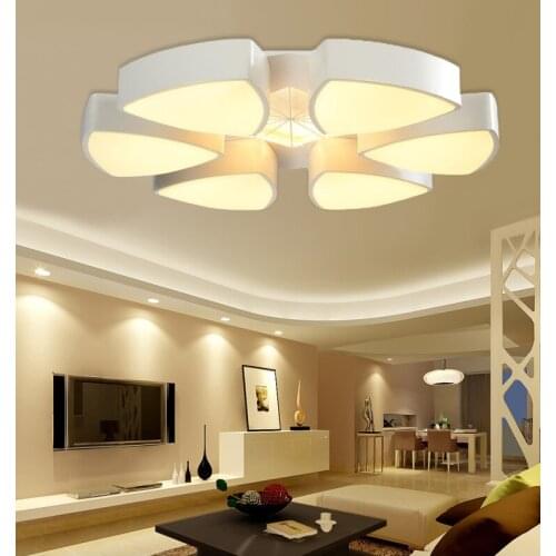 Triangle iron LED ceiling lamp living room modern minimalist LED dining room bedroom study lamps ceiling light ZA81510