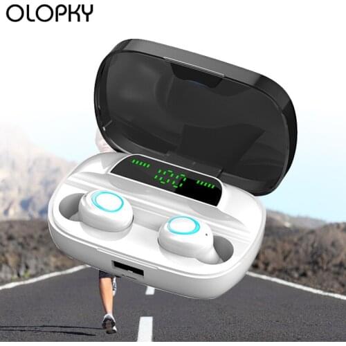 TWS Bluetooth Headset 5.0 Wireless Dual In-Ear Digital Display 8D Stereo Sports IPX7 Waterproof Earphones 3500 MAh For All Phone