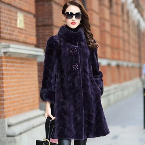 YOLANFAIRY Fox Fur Coats
