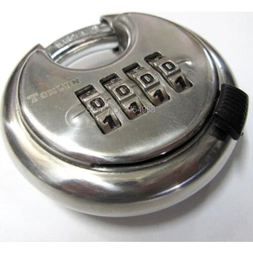 4 number password keyed padlock Combination locks stainless steel ingots lock warehouse lock Escape chamber room code lock