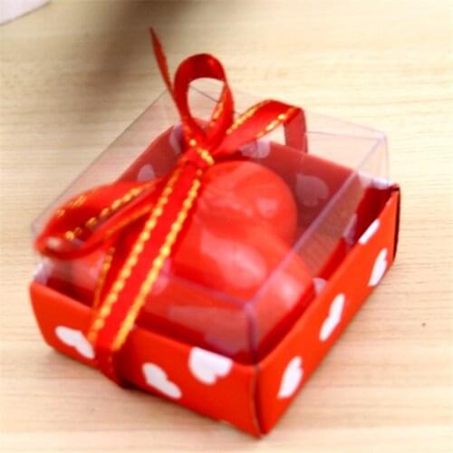 1PCS/Lot Christmas Love heart-shaped Scented Candle Greet Gift Party Supplies Wedding Gift Romantic Confession Candle