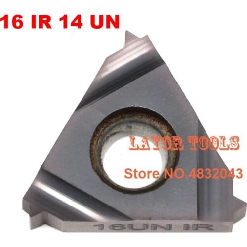 10 PCS 16 IR 14 UN Indexable Carbide Threading Inserts for Threaded Lathe Tool Holder