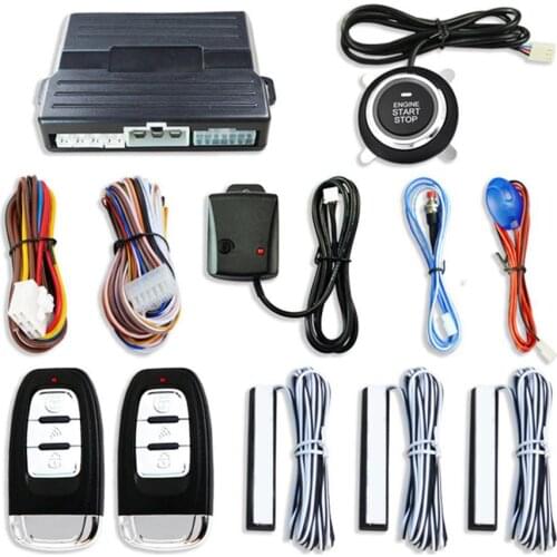 12V Universal Smart PKE Car Modification One-button Start Remote Ignition System Automobile Electric Accessories