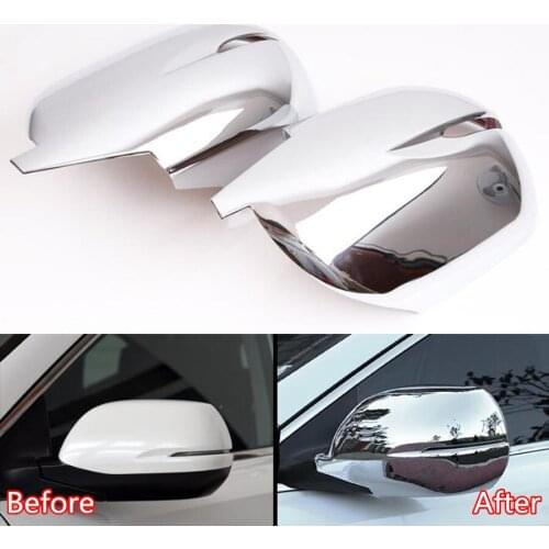 2Pcs/set Car Exterior Rearview Mirror Cover Trim Bezel Anti-collision Strips Styling For Honda CRV CR-V 2017 2018 ABS