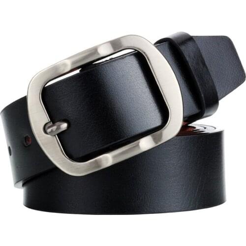 2019 New Designer Belt for Men Classic Alloy Pin Buckle Punk Waistbelts Cowboy Belt Luxury Strap 3.7cm Width PU Leather Belt