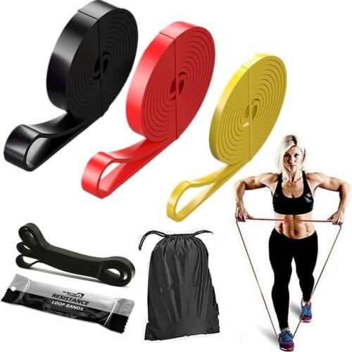 208cm Natural Rubber Resistance Bands Sets Elastic Yoga/Fitness Band Strength Pilates Fitness Equipment Training Expander Unisex