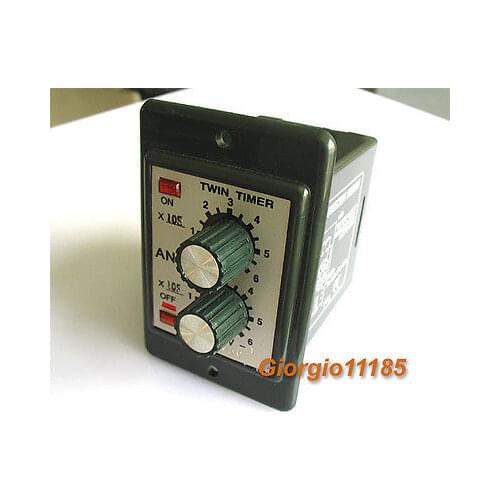 220V AC Programmable Double Time Delay Relay ATDV-Y