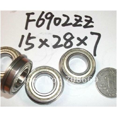 5pcs Miniature Flange Bearing 15x28x7mm 15x28x7 F6902ZZ