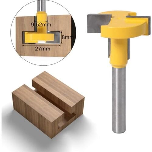 6mm Shank T-Slot T-Track Slotting Router Bit for Woodworking Chisel Cutter Tool A0KF