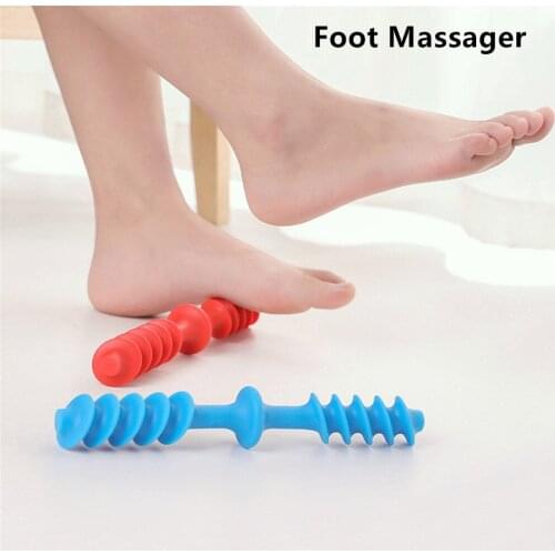 Foot Acupressure Massager Home Health Yoga Acupoint Roller Relieve Fatigue Double Spiral Pattern Foot Relaxation Massage Roller