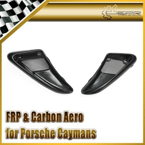 Car-styling FRP Fiber Glass EP Style Side Vent Fiberglass Air Duct Cover Accessories Fit For Porsche 2006-2012 Caymans Boxster S