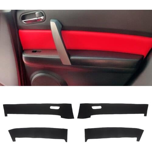 For Mazda 6 2009 2010 2011 2012 2013 2014 2015 4pcs Car Microfiber Leather Door Panel Cover Protective Trim