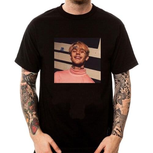 Rip Lil Peep Aesthetic Tshirt Men Lil. Peep Funny Cartoon T-shirt Unisex Cool Streetwear Graphic Tshirt Hip Hop Top Tees Male
